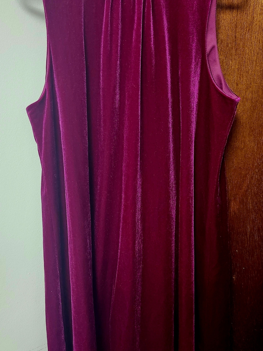 Tommy Hilfiger Sleeveless Velvet Maxi Dress in Wine 12 NWOT